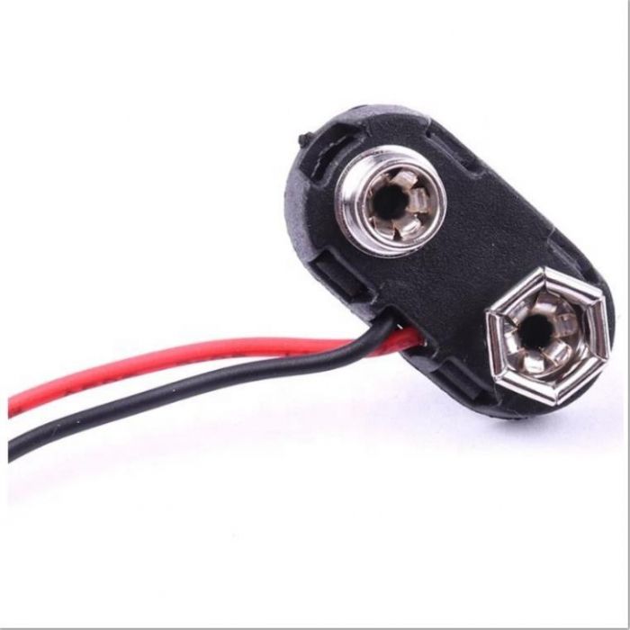 1290 pp3 9v Battery Connector Clip Tinned Small Wire Leads