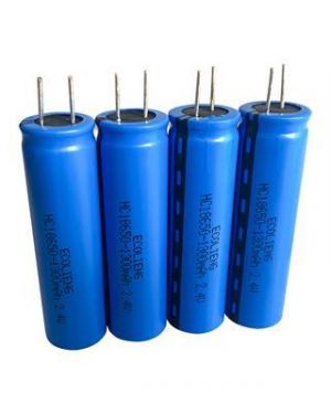 2.4V 1300mah LTO lithium titanate 18650 battery cell