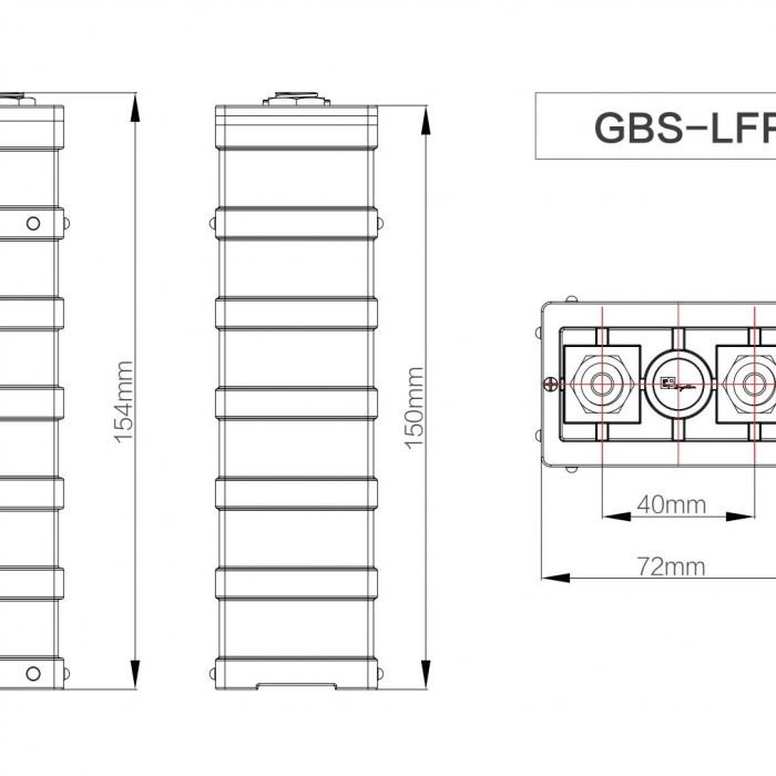 GBS 3.2V 20Ah Lithium Prismatic Lifepo4 Cells